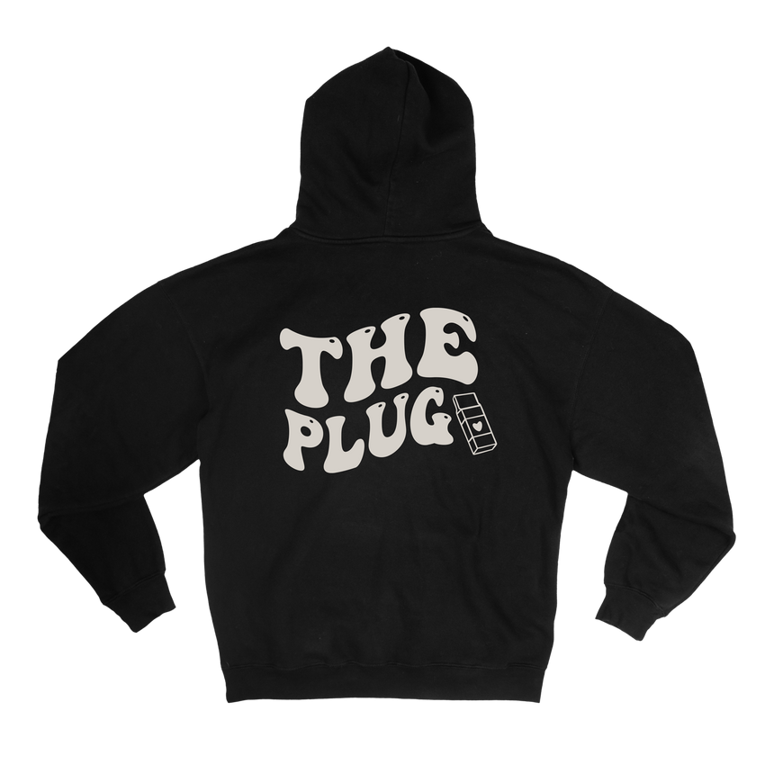 THE PLUG TO MY PLAY VDAY HOODIE - BLACK